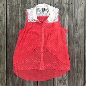 Heart soul sleeveless blouse